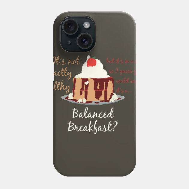 Steven Universe Balanced Breakfast Phone Case by smirkingdesigns