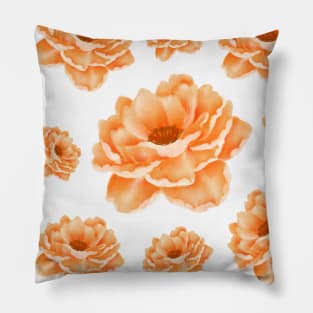 Orange Rose Decor Pillow