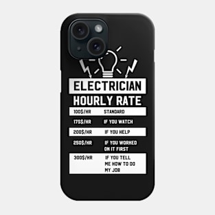Electrician Hourly Rate Phone Case