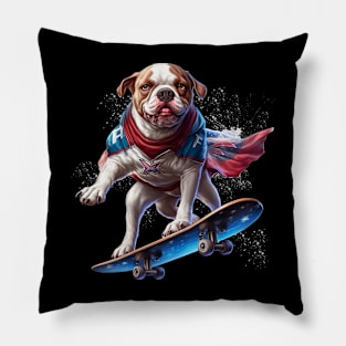 Bulldog the mighty superhero Pillow