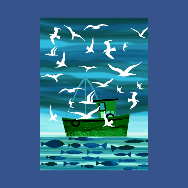 Fishing Boat by Scratch