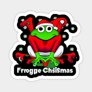 Frog Merry Christmas Mashup Magnet