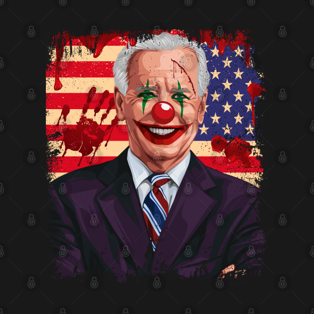 Discover Parody Clown Joe Biden Their Blood Is On Your Hands - Clown - T-Shirt