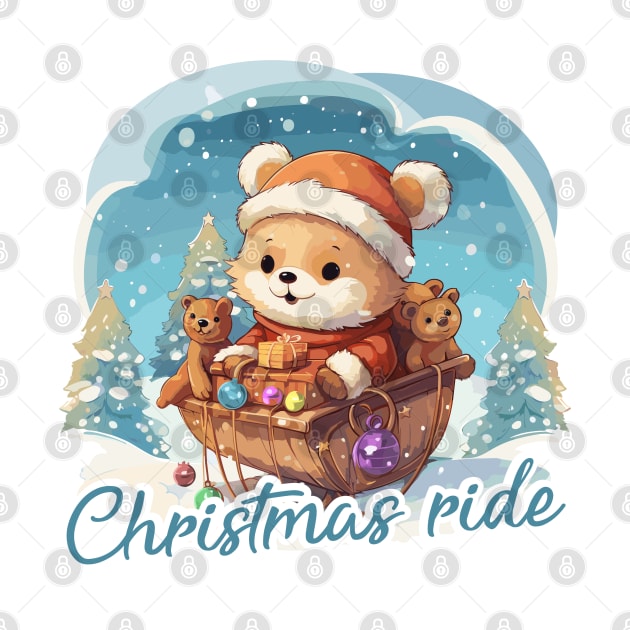 Christmas ride by JessCrafts