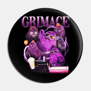 Grimace in 90s Y2k Style Tribute Pin