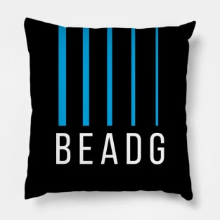 Bass Player Gift - BEADG 5 String - Cyan Pillow