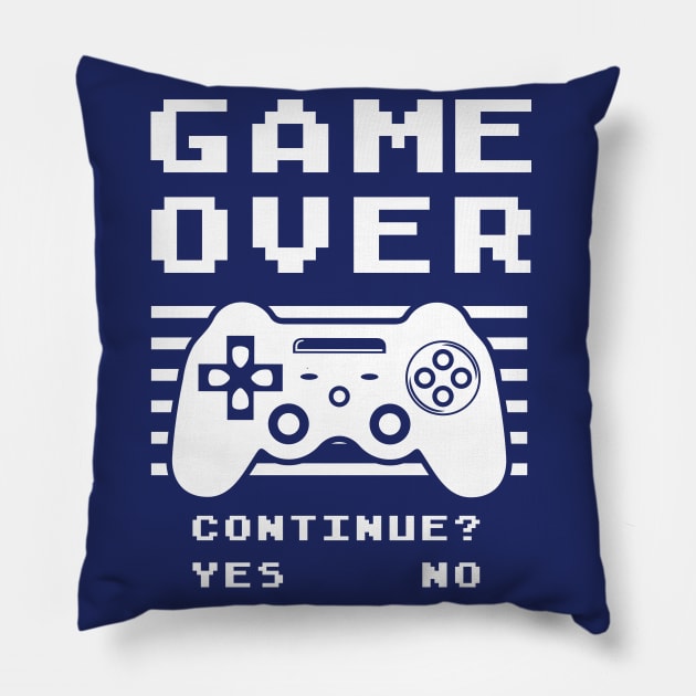 Game Over Screen Pillow by Made In Kush