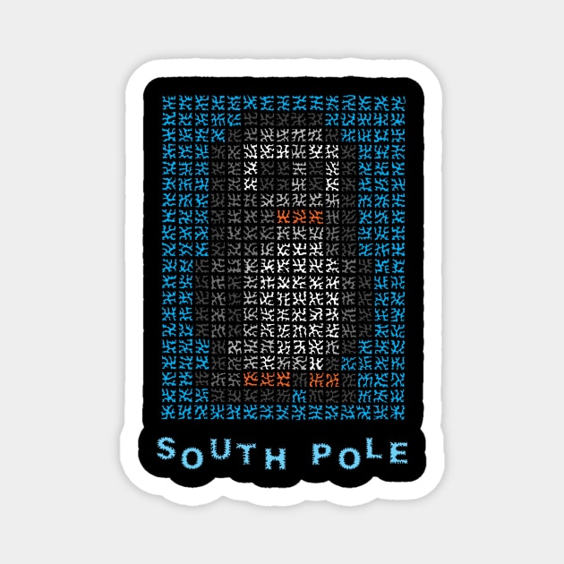 South Pole Penguins Magnet by NightserFineArts