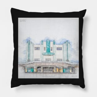 I Love Art Deco Sketch Pillow