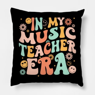 In My Music Teacher Era Back To School First Day Groovy Pillow