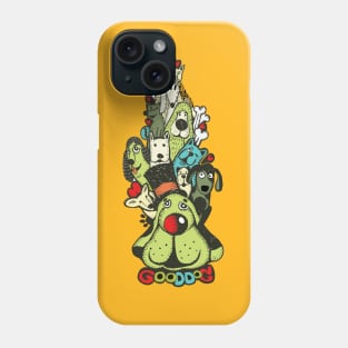 doodle dogs hand drawn Phone Case
