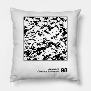 Concrete Schoolyard / Minimalist Style Graphic Design Artwork Pillow