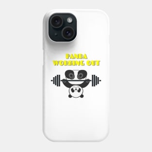 PANDA WORKING OUT Phone Case