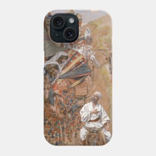 Rebecca Meets Isaac by the Way by James Tissot Phone Case