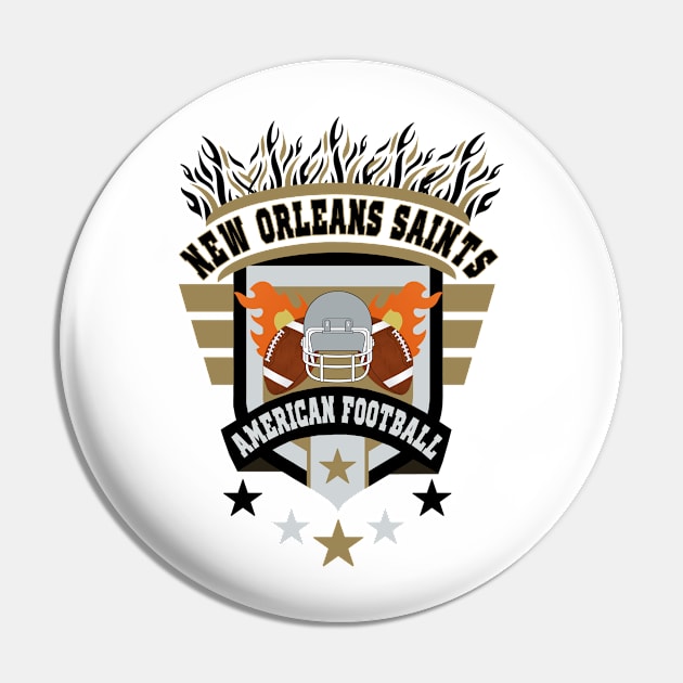 New Orleans Saints Football Team Gift Fan Lover Pin by DexterFreeman