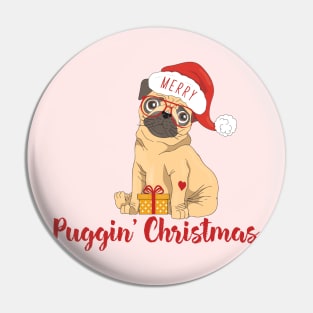 Merry Pugs Christmas, Christmas Shirt, Funny Xmas Tee Pin