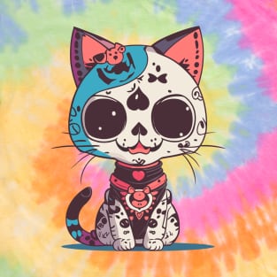 kawaii neko skull T-Shirt