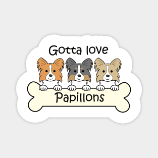 Gotta Love Papillons Magnet