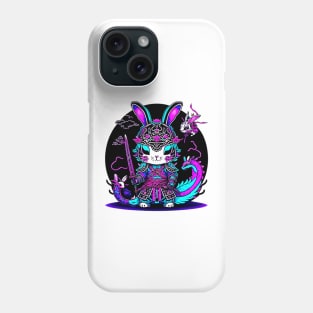 Rabbit Warrior And Dragons Phone Case