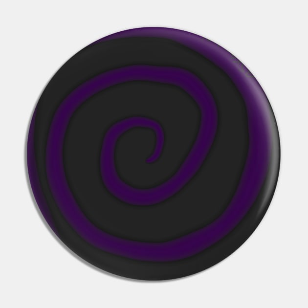 Purple Swirl Pin by AlienClownThings