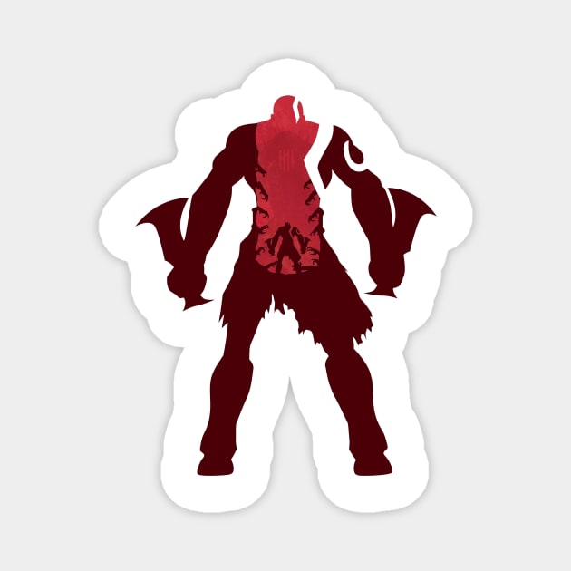 kratos Magnet by boxermaniac