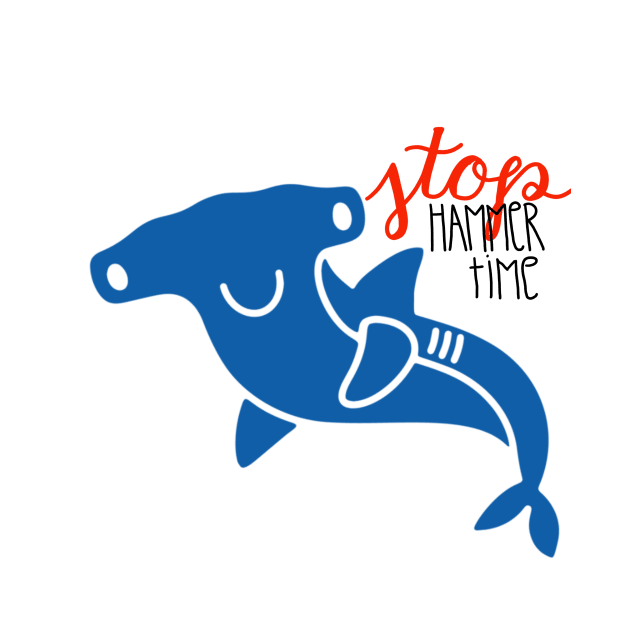 Stop Hammer Time Shark by maddie55meadows