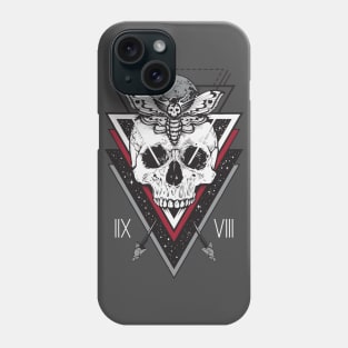 Skull Moth Space Stare Phone Case