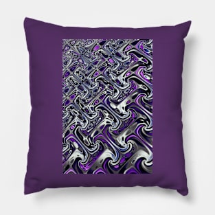 purple abstract pattern Pillow