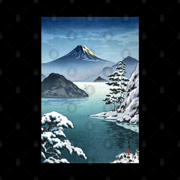 Fuji from Mitsuhama in Snow by Tsuchiya Koitsu by Takeda_Art