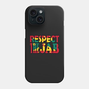 St Georges Grenada - Respect The Jab - Grenadian Flag Phone Case