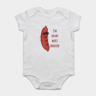 Famous Racing Sausages Baby Onesie