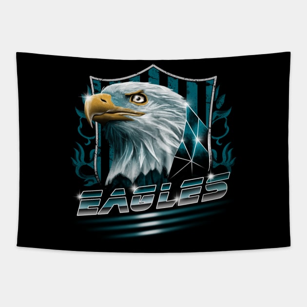 Fly Eagles Fly Tapestry by Vincent Trinidad Art