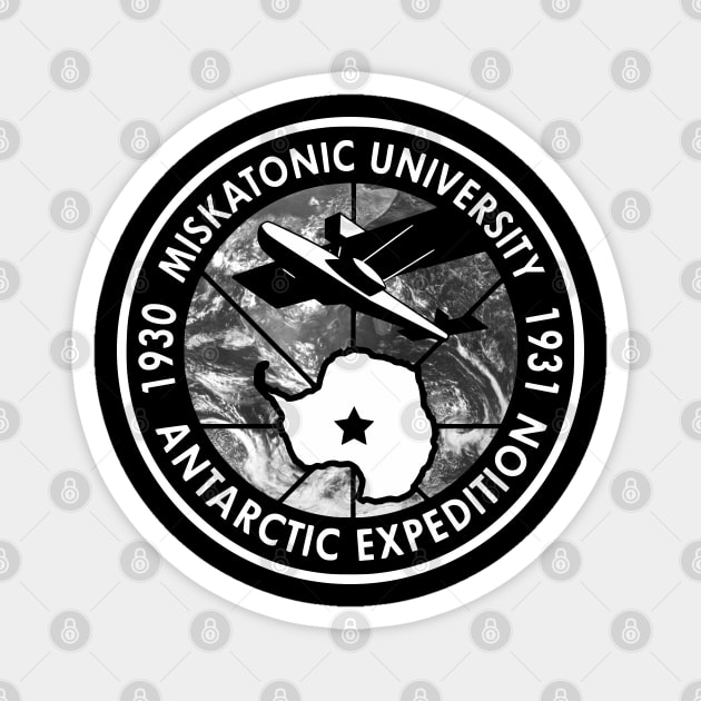 Miskatonic University Antarctic Expedition - Globe Magnet by OriginalDarkPoetry