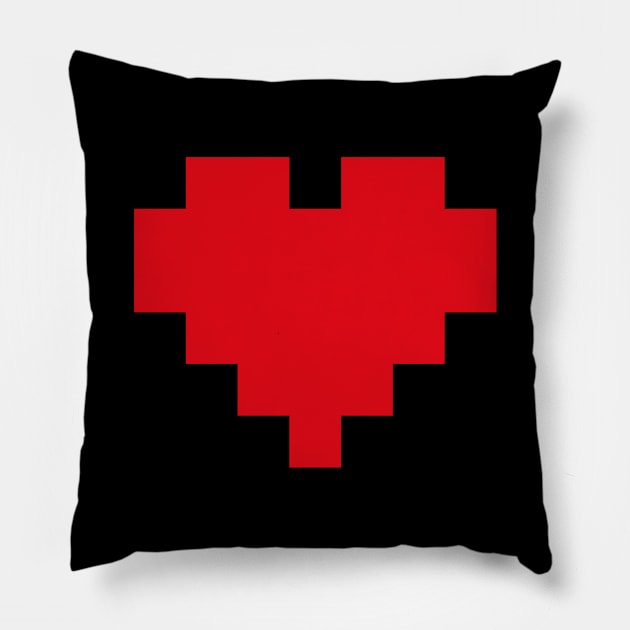 pixel heart Pillow by NetJan