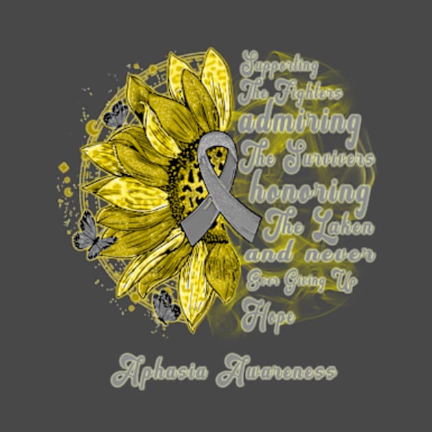 APHASIA AWARENESS Sunflower Supporting the fighter by MichaelStores