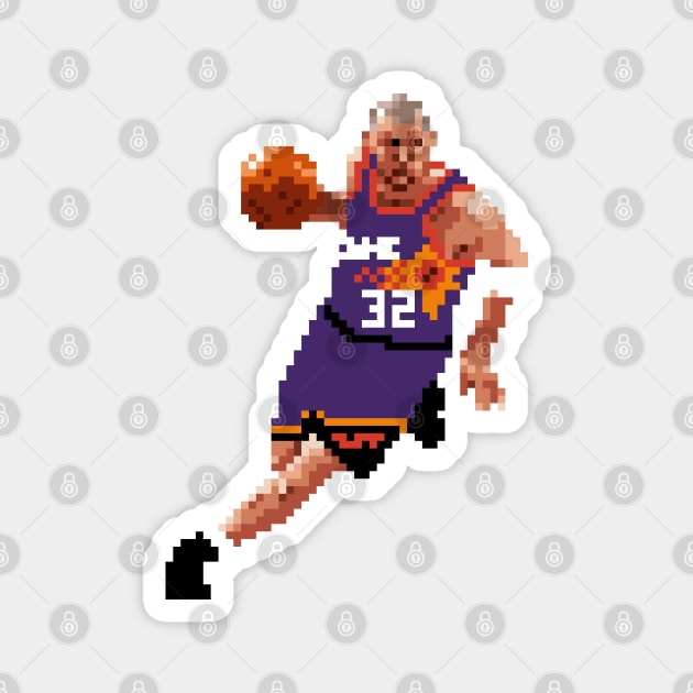 Jason Kidd Pixel Dribble Magnet by qiangdade