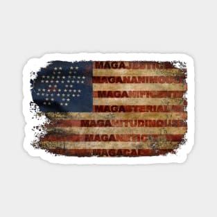 MAGAnificent Old Glory MAGA Gear Magnet