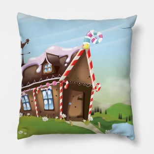 Candy House Pillow