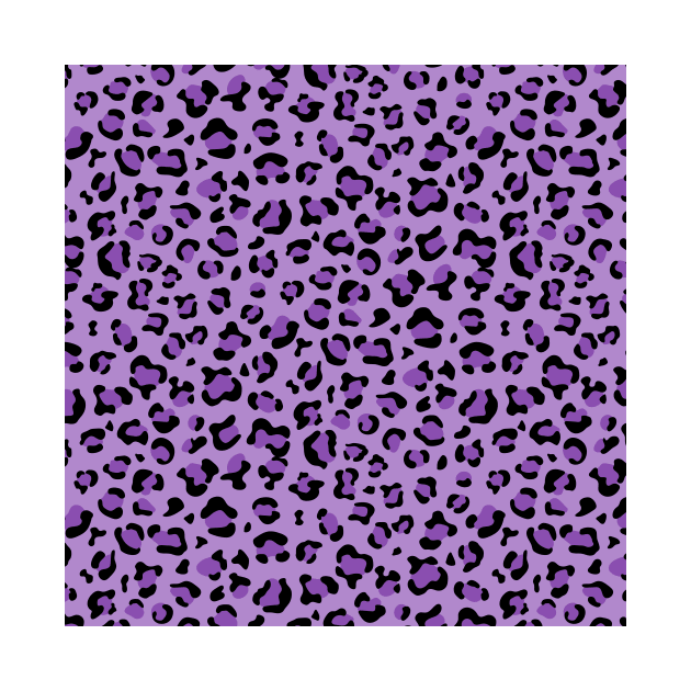 Leopard Print, Leopard Spots, Purple Leopard by Jelena Dunčević