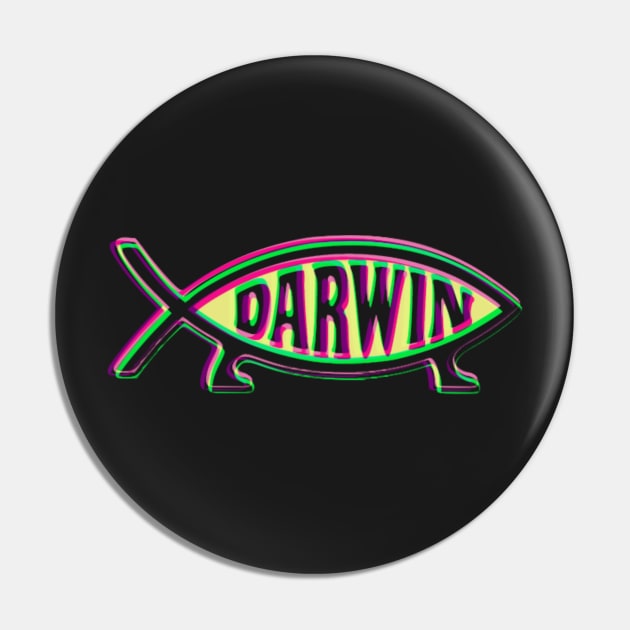 Darwin&#39;s fish Pin by indusdreaming