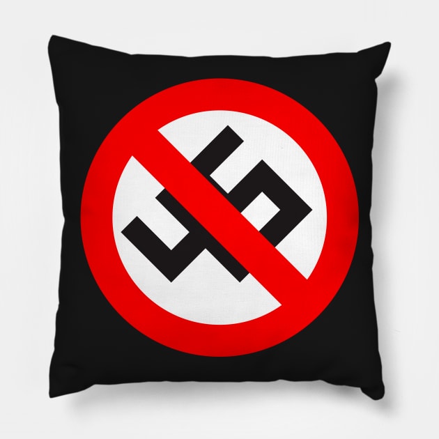 anti 45 anti nazi Pillow by ajarsbr