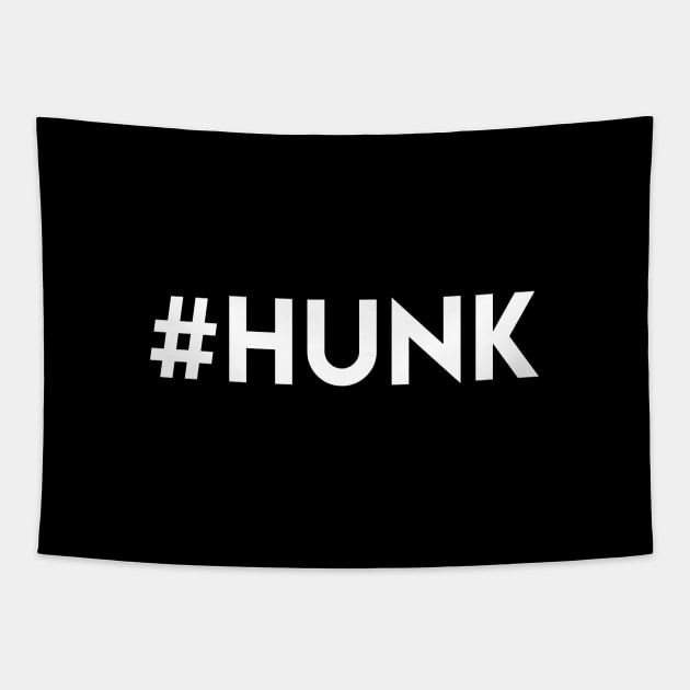 Hashtag Hunk (#HUNK) Tapestry by Elvdant