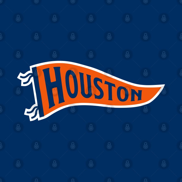 Houston Pennant - Navy by KFig21