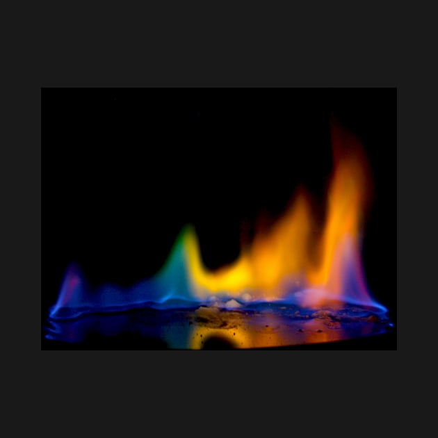 Rainbow Colored Fire by sciencenotes