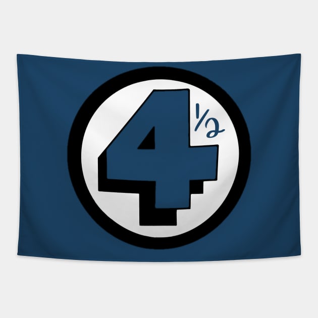 Fantastic Four 1/2 Logo Art Tapestry by Tdjacks1