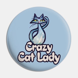 Crazy Cat Lady Pin