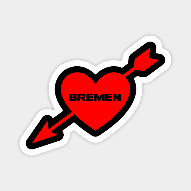 I love Bremen Magnet by Coretec