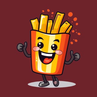 kawaii french fries T-Shirt cute potatofood T-Shirt