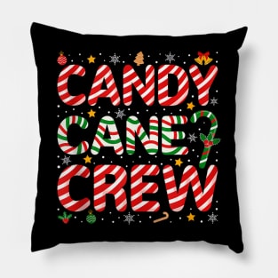 Candy Cane Crew - Funny Christmas Candy Cane - Xmas Pajamas Pillow