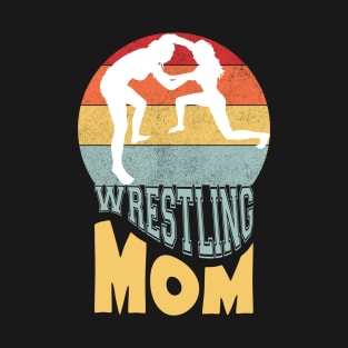 Wrestling Mom vintage sunset wrestling T-Shirt